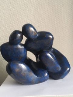 Tendre complicité  H:19cm - Bronzes