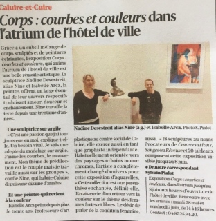 Article L'Atrium Caluire Rhône  14/05 au 08/06/2024 - Articles Presse